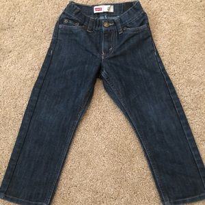 2/$15 Levi’s 4T 511 Jeans, Dark Blue.